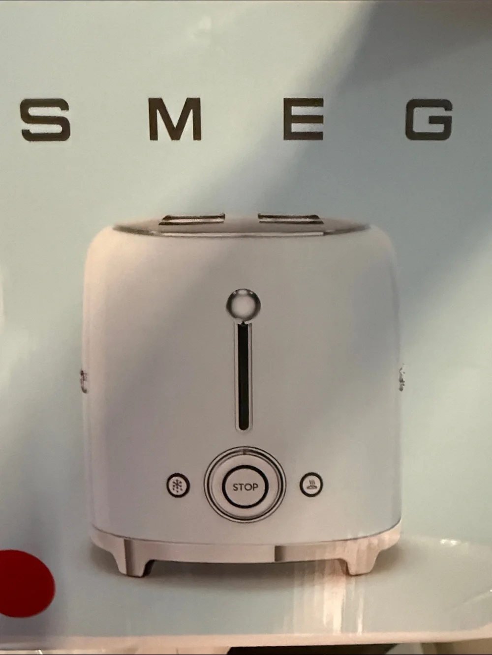 SMEG Red 2-Slice Toaster - Retro Style Kitchen Appliance